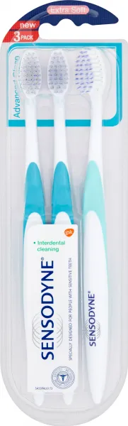 Sensodyne Advanced Clean Extra Soft zubná kefka 3 ks