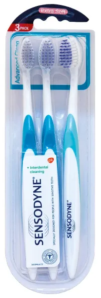 Sensodyne Advanced Clean Extra Soft zubná kefka 3 ks
