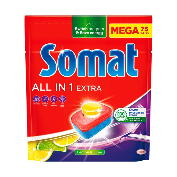 SOMAT All in 1 Extra Tablety do umývačky 75 kusov