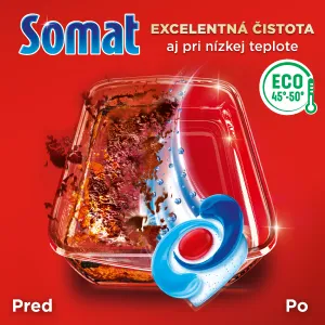 SOMAT Excellence 4in1 Kapsuly do umývačky 50 kusov