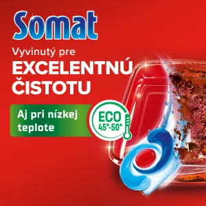 SOMAT Excellence 4in1 Kapsuly do umývačky 50 kusov