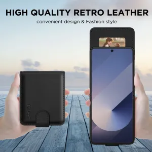 Tech-Protect Wallet knižkové puzdro Samsung Galaxy Z Flip 7, čierne
