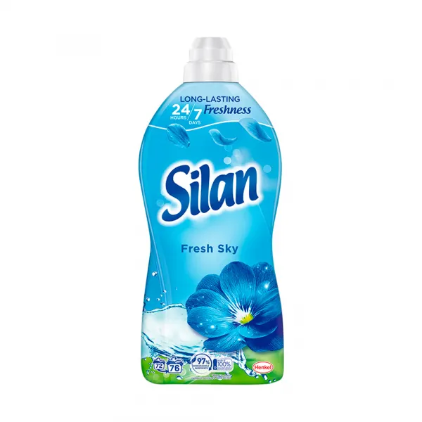 Silan Fresh Sky koncentrovaný avivážny prostriedok na textílie 76 praní 1672 ml 1ks