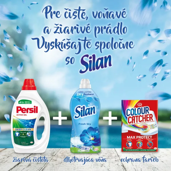 Silan Fresh Sky koncentrovaný avivážny prostriedok na textílie 76 praní 1672 ml 1ks