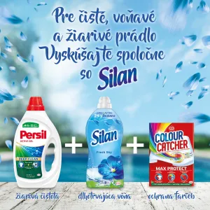 Silan Fresh Sky koncentrovaný avivážny prostriedok na textílie 76 praní 1672 ml 1ks