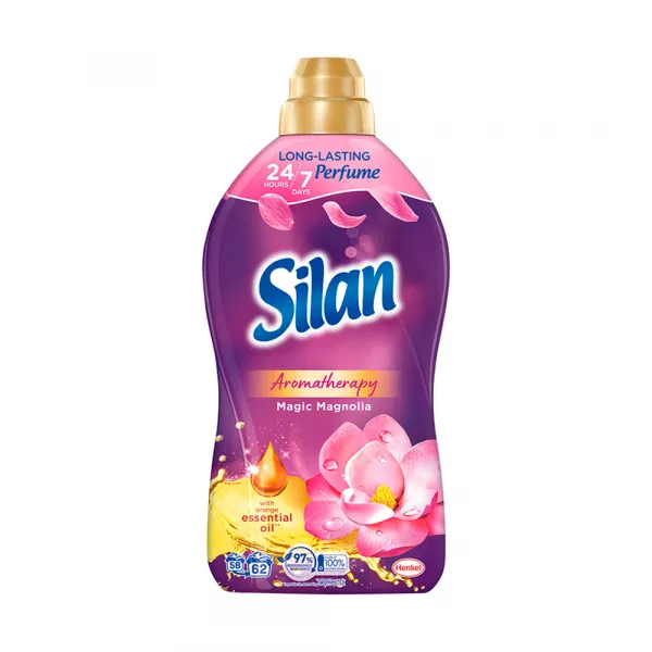 Silan Aromatherapy Magic Magnolia koncentrovaný avivážny prostriedok na textílie 62 praní 1364 ml