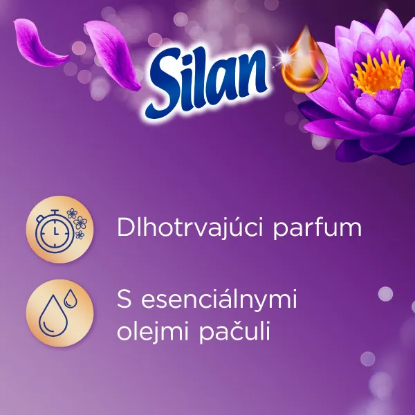 Silan Aromatherapy Dreamy Lotus koncentrovaný avivážny prostriedok na textílie 62 praní 1364 ml 1ks