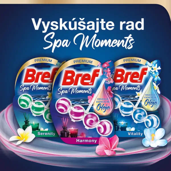 Bref Spa Moments Harmony tuhý WC blok 3 x 50 g