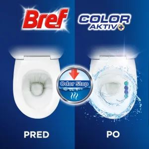 BREF Color Aktív Tuhý WC blok Eucalyptus 5 x 50 g