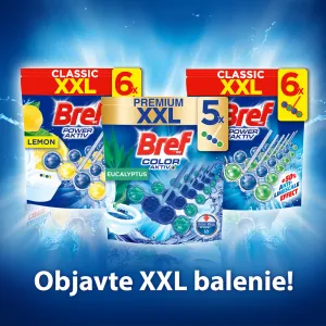 BREF Color Aktív Tuhý WC blok Eucalyptus 5 x 50 g