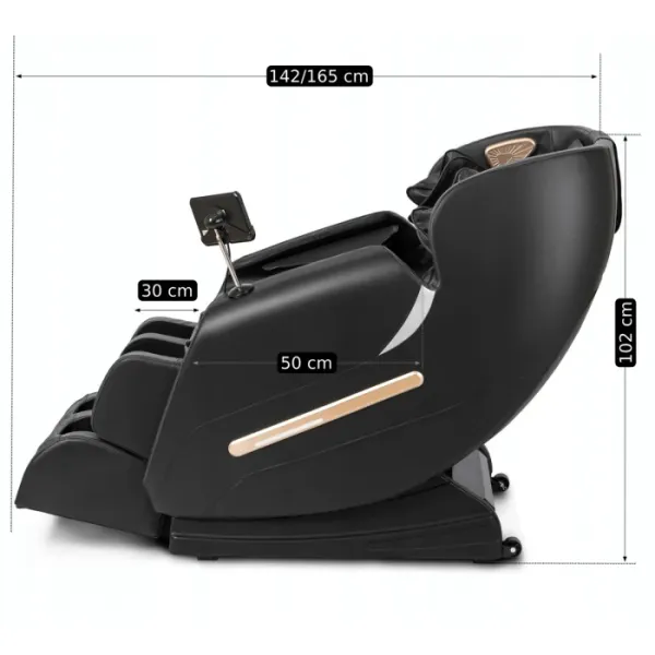 JAKS Masážne kreslo hnedé Vx max