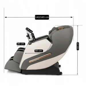 JAKS Masážne kreslo šedé Vx max