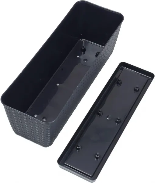 ProsperPlast Kvetináč RATOLLA  P | antracit 49,2 cm