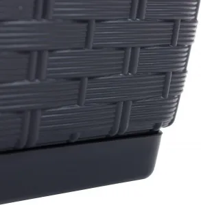 ProsperPlast Kvetináč RATOLLA  P | antracit 49,2 cm