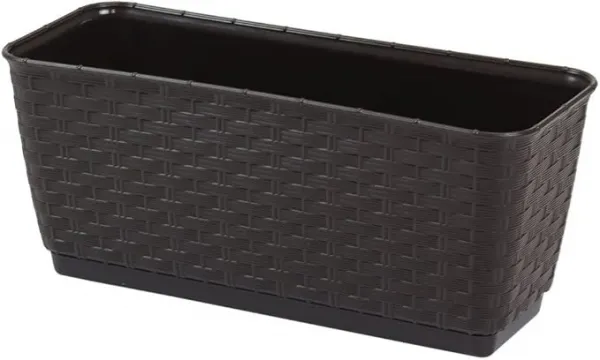 ProsperPlast Kvetináč RATOLLA CASE | umbra 39,1 cm