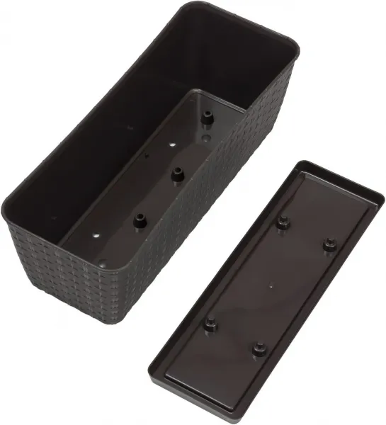 ProsperPlast Kvetináč RATOLLA CASE | umbra 48,9 cm
