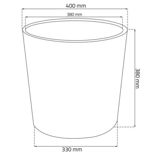 ProsperPlast Kvetináč RATO ROUND s vkladom | mocca 40 cm