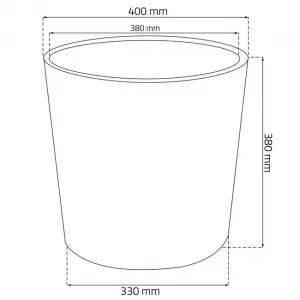 ProsperPlast Kvetináč RATO ROUND s vkladom | mocca 40 cm