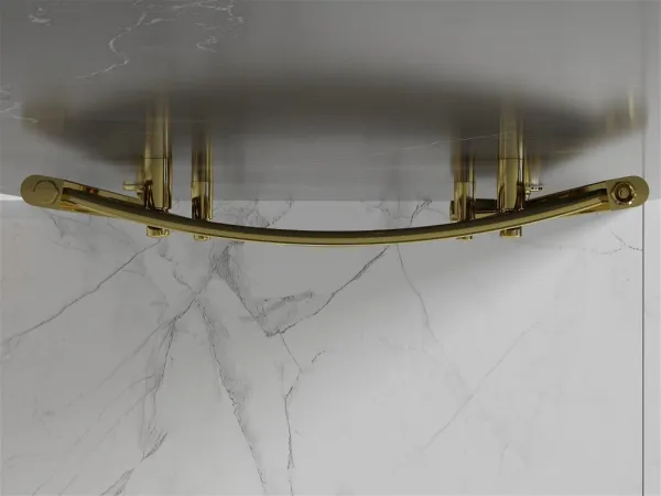 MEXEN - Helios vykurovací rebrík/radiátor 1200 x 600 mm, 524 W, zlatá W103-1200-600-00-50