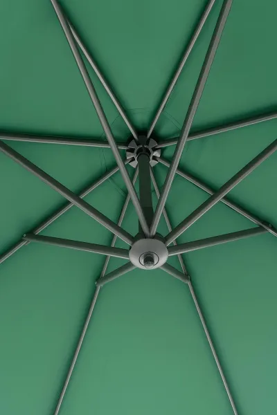 Záhradný slnečník Houseland Vortexa 300 cm tmavozelený