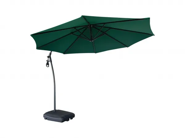 Záhradný slnečník Houseland Vortexa 300 cm tmavozelený