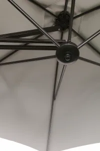 Záhradný slnečník Houseland Zylo 300 cm svetlosivý