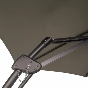 Záhradný slnečník Houseland Zylo 300 cm svetlosivý