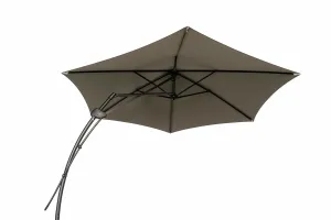 Záhradný slnečník Houseland Zylo 300 cm svetlosivý
