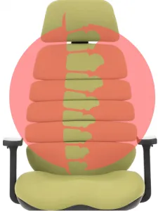 MERCURY Ergonomická kancelárska stolička SPINE zelená, s opierkou hlavy