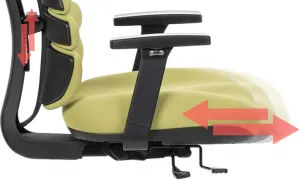 MERCURY Ergonomická kancelárska stolička SPINE zelená, s opierkou hlavy