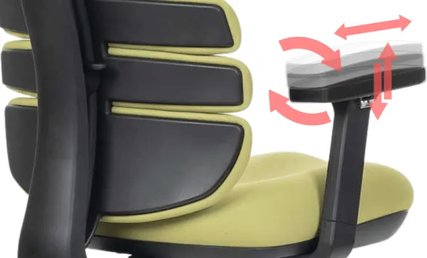 MERCURY Ergonomická kancelárska stolička SPINE zelená, s opierkou hlavy