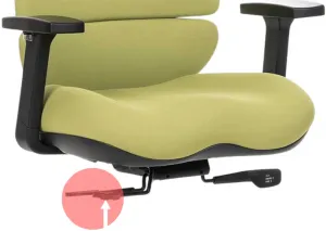 MERCURY Ergonomická kancelárska stolička SPINE zelená, s opierkou hlavy
