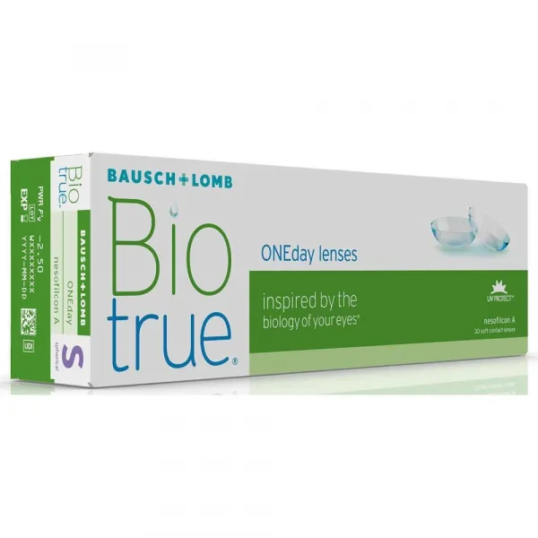 Denné Biotrue ONEday (30 šošoviek) Dioptrie: 3, Zakrivenie: 8.6, ID:170836