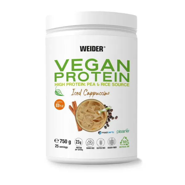 WEIDER Vegan proteín príchuť iced cappuccino 750 g