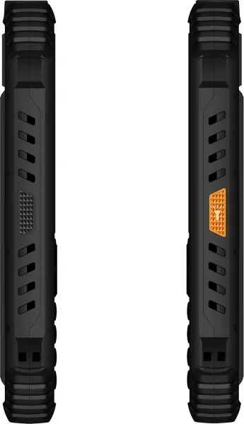 EVOLVEO StrongPhone Q1, vodotěsný odolný Dual SIM telefon, černo-oranžový
