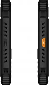 EVOLVEO StrongPhone Q1, vodotěsný odolný Dual SIM telefon, černo-oranžový