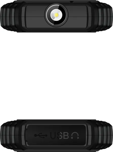 EVOLVEO StrongPhone Q1, vodotěsný odolný Dual SIM telefon, černý