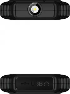 EVOLVEO StrongPhone Q1, vodotěsný odolný Dual SIM telefon, černý