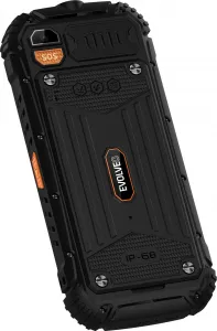 EVOLVEO StrongPhone Q1, vodotěsný odolný Dual SIM telefon, černo-oranžový