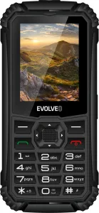 EVOLVEO StrongPhone Q1, vodotěsný odolný Dual SIM telefon, černý