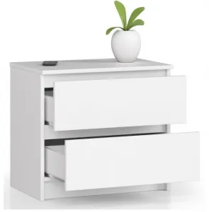 Ak furniture Komoda Liv 60 cm biela