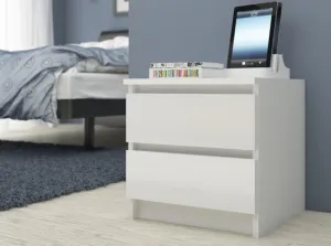 Ak furniture Komoda Liv 60 cm biela