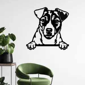 Vyrezávaný 3D obraz z dreva - Jack Russell