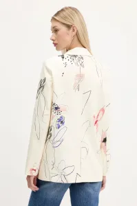 Sako Desigual ARTY béžová farba, jednoradové, vzorované, 25WWEW21