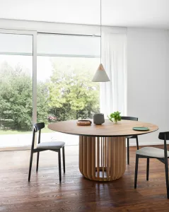 Okrúhly stôl JUICE - Ø155 x 75 cm, čierny - Miniforms