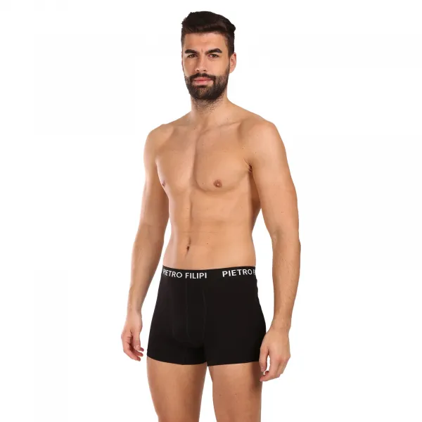 7PACK pánske boxerky Pietro Filipi čierné (7PBC2) M, trenky