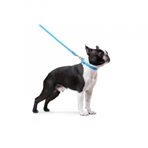 Okrúhle kožené vodítko modrej farby 122 cm, Šírka: 4 mm