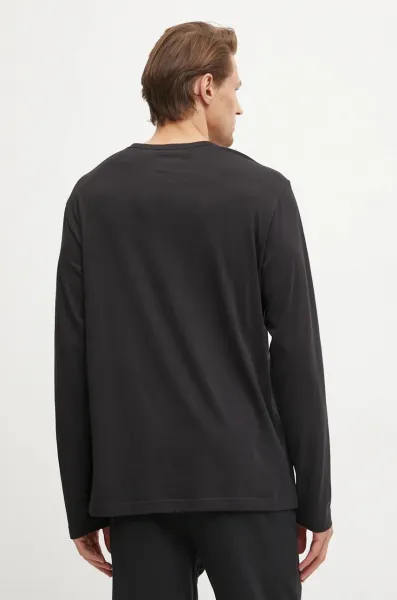 Calvin Klein L/S CREW NECK Pánske pyžamové tričko, čierna, veľkosť