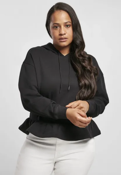 Women's Organic Volants Hoody Black