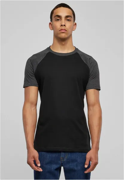 Raglan contrasting t-shirt blk/cha